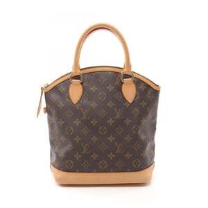 LOUIS VUITTON Authentic Brown Monogram Leather Lockit Bag